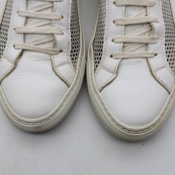 Common Projects Achilles Low Top Sneakers Women's EU 38 White Leather Lace Up - Picture 11 of 11